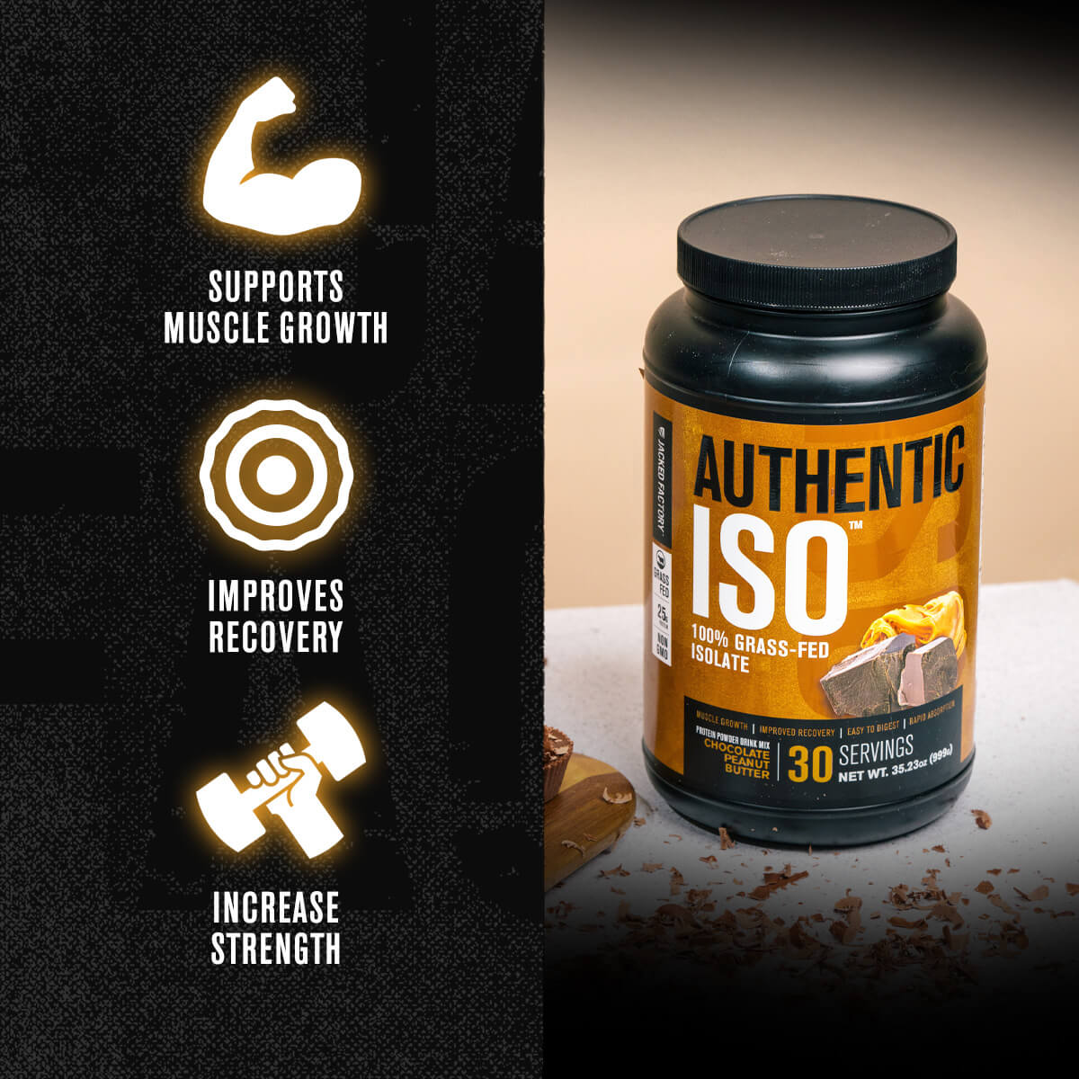 Authentic Iso - Grass-Fed Whey Protein Isolate